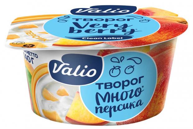 Творог Valio с персиком 35 140 г 67₽