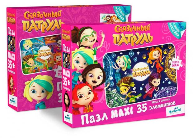 

Пазл Сказочный патруль Магия стихий 03915, 35 элементов с наклейками
