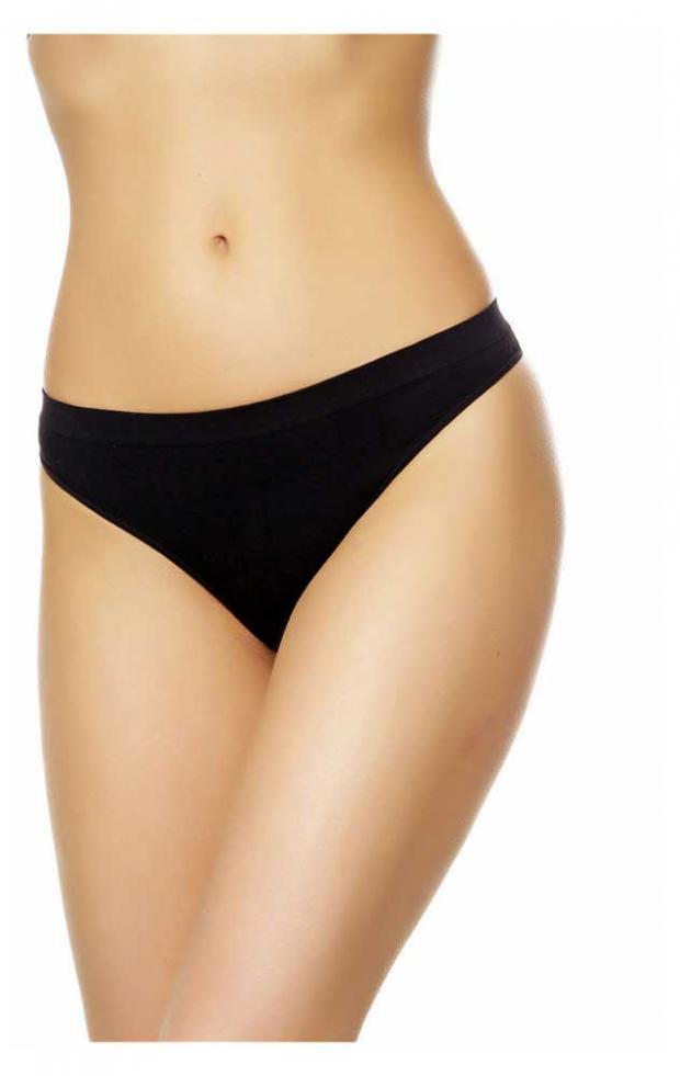 

Трусы-стринги женские SeamlessFLEX черные, р.2-S/M