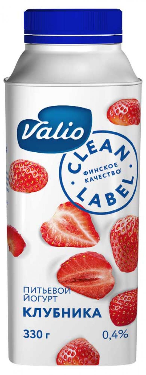 

Йогурт питьевой Valio с клубникой 0,4%, 330 г