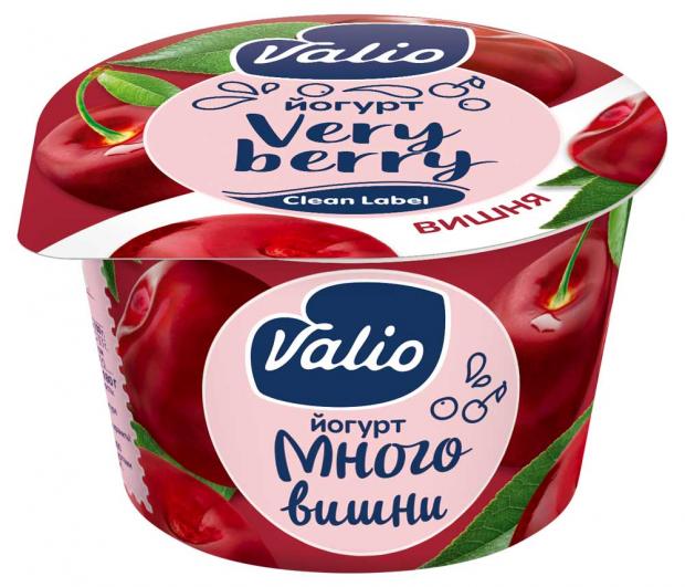 Йогурт Valio c вишней 2.6%, 180 г
