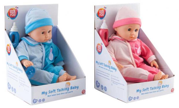 

Пупс интерактивный One Two Fun, 38 см