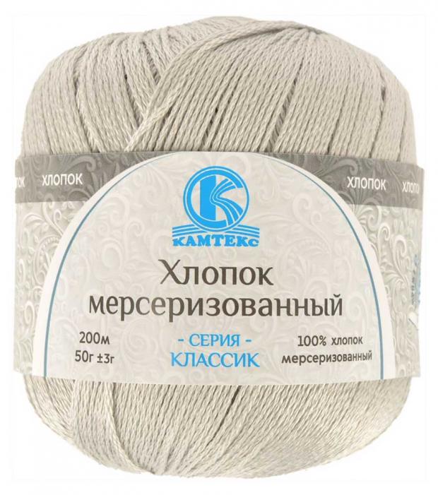 

Пряжа «Камтекс» хлопок мерсеризованный цвет экрю, 50 г/200 м