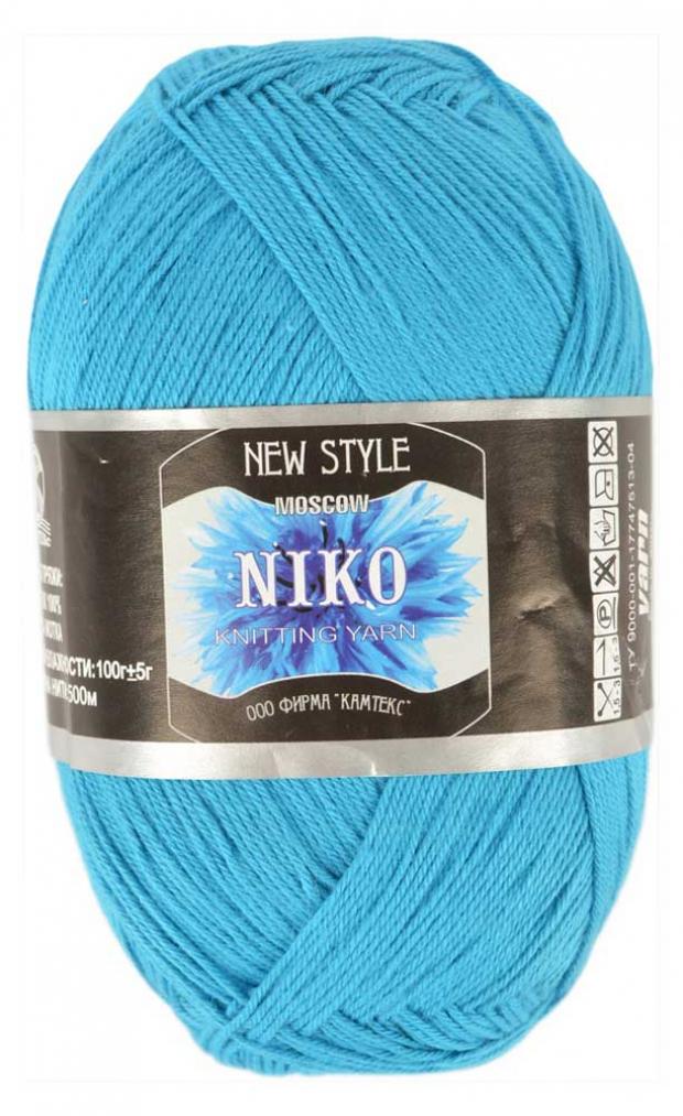 

Пряжа «Камтекс» Niko хлопковая цвет лагуна, 100 г/500 м