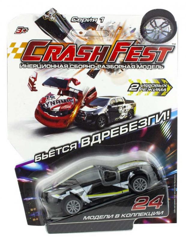 

Машинка инерционная 2 в 1 Crash Fest 1TOY, 10 см
