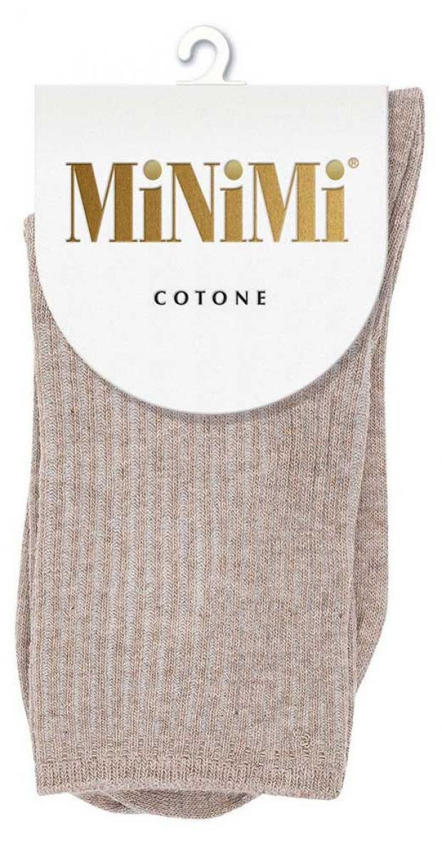 

Носки женские MiNiMi Cotone 1203 бежевые, размер 35/38