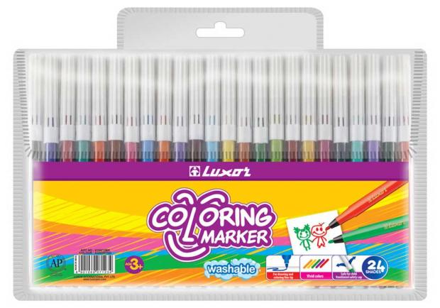 

Фломастеры Luxor Coloring, 24 шт