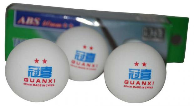 Набор мячей настольного тенниса GUANXI 3 шт.,2 звезды