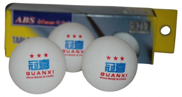 Набор мячей настольного тенниса GUANXI 3 шт.,3 звезды
