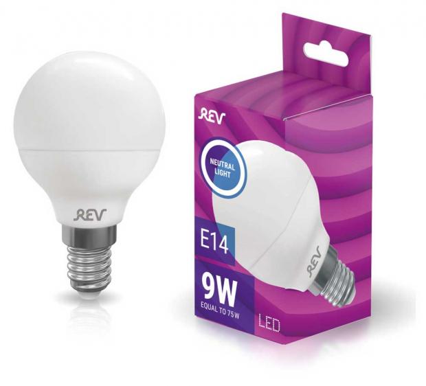 LED-Лампа шар REV 9-75W E14 Холодный свет 107₽