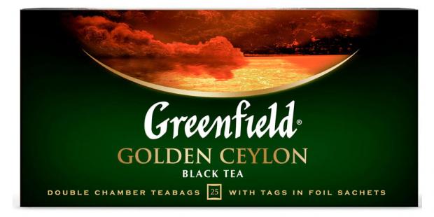 Чай черный Greenfield Golden Ceylon в пакетиках 25х2 г 85₽