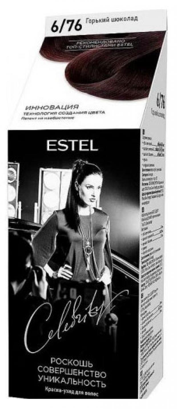

Краска для волос Estel Celebrity Горький шоколад тон 6/76
