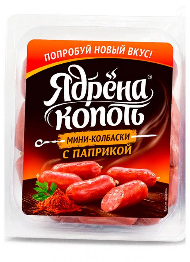 

Мини-колбаски варено-копченые «Ядрена копоть» с паприкой, 250 г