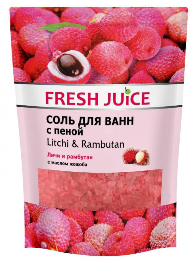 

Соль для ванны Fresh Juice Litchi&Rambutan с пеной, 500 мл