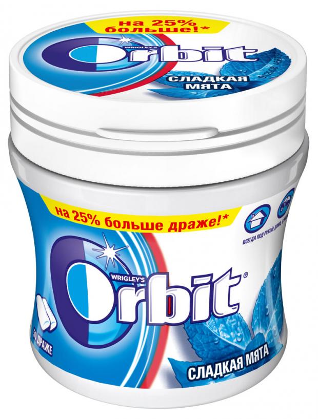 

Резинка жевательная Orbit сладкая мята, 68 г