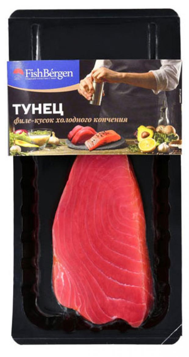 

Тунец холодного копчения FishBergen филе-кусок, 150 г