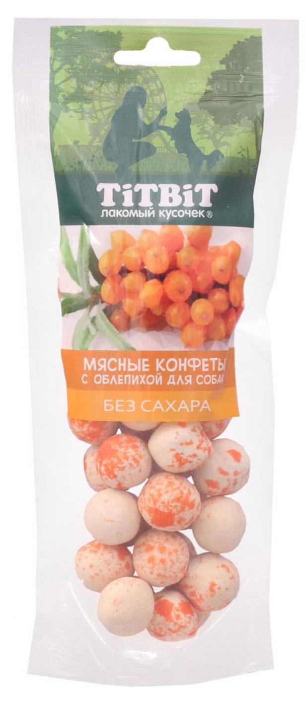 

Лакомство для собак конфеты TITBIT мясные с облепихой, 70 г