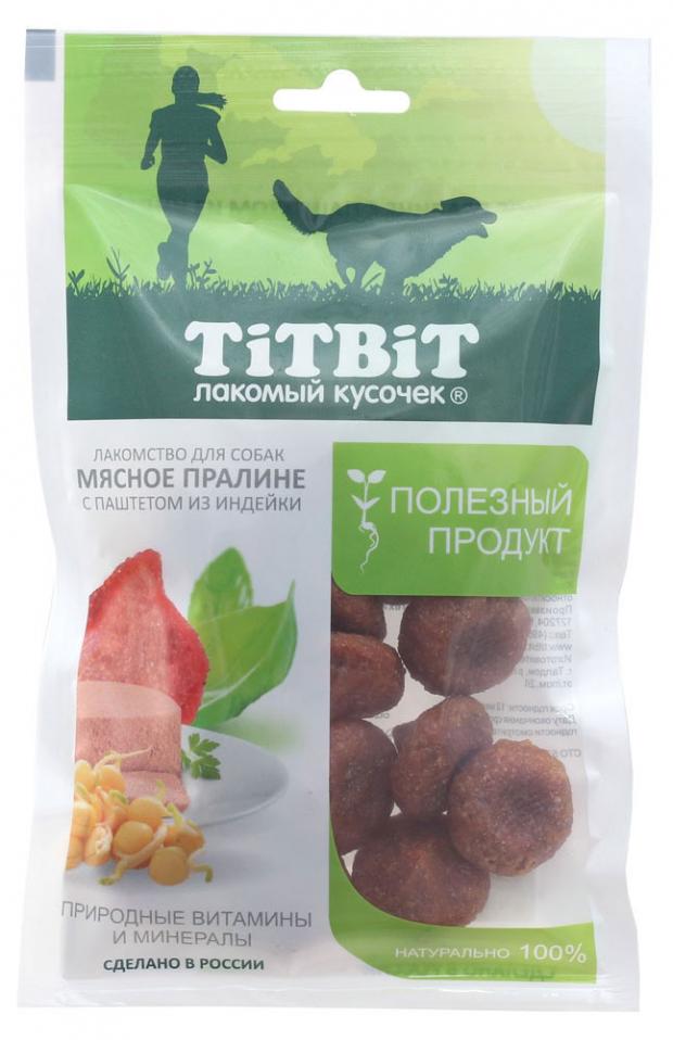 

Лакомство для собак пралине TITBIT мясное с паштетом из индейки, 85 г