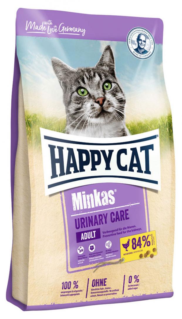 

Сухой корм для кошек Happy Cat Minkas Urinary Care Профилактика заболеваний мочеполовой системы с птицей, 1,5 кг
