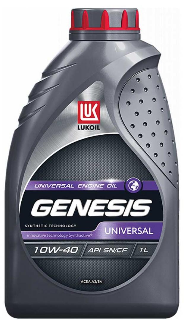 Масло моторное Лукойл Genesis Universal 10W-40 полусинтетическое 1 л 378₽