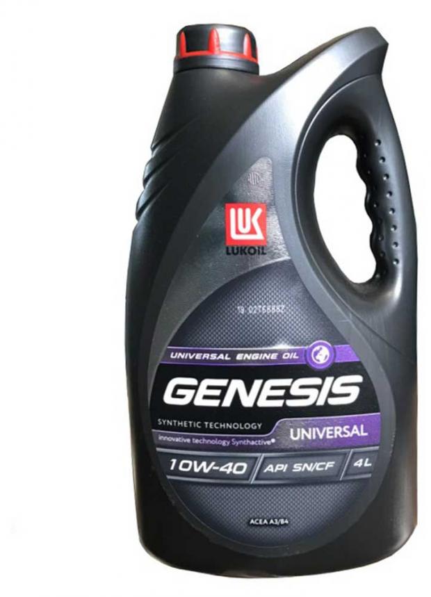 Масло моторное Лукойл Genesis Universal 10W-40 полусинтетическое 4 л 1244₽
