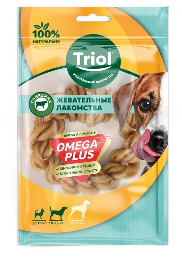 

Лакомство для собак Triol Omega Plus Кольцо плетеное, 45 г
