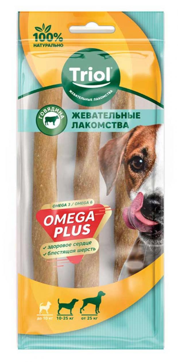 

Лакомство для собак Triol Omega Plus Жевательное Палочки, 51 г