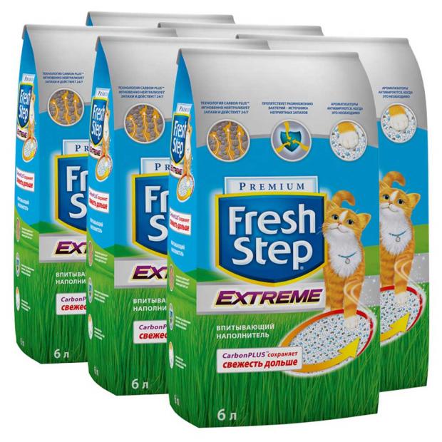 

Наполнитель для кошачьего туалета Fresh Step впитывающий, 12 л