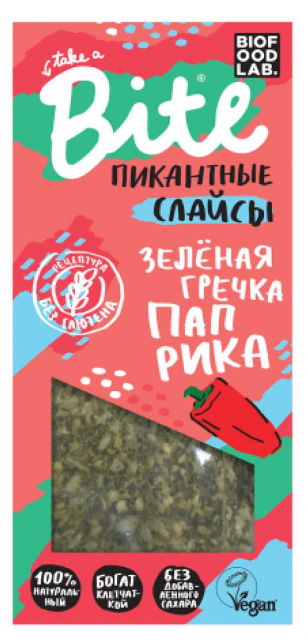 

Слайсы Take a Bite из зеленой гречки с паприкой, 100 г