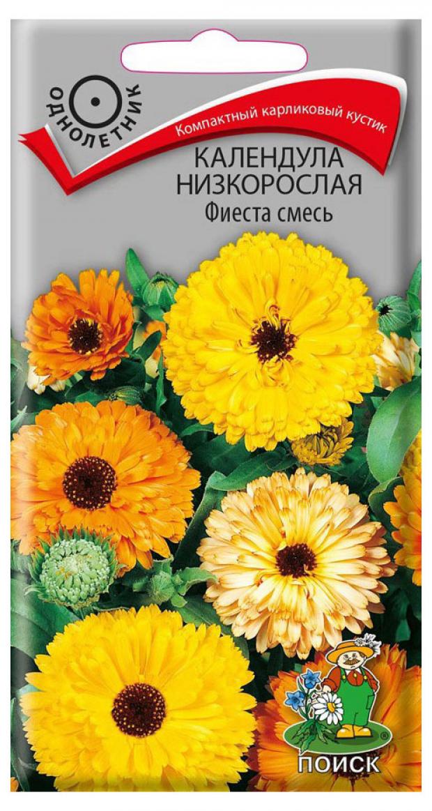 Семена Календула низовая Поиск Фиеста смесь 1 г 14₽