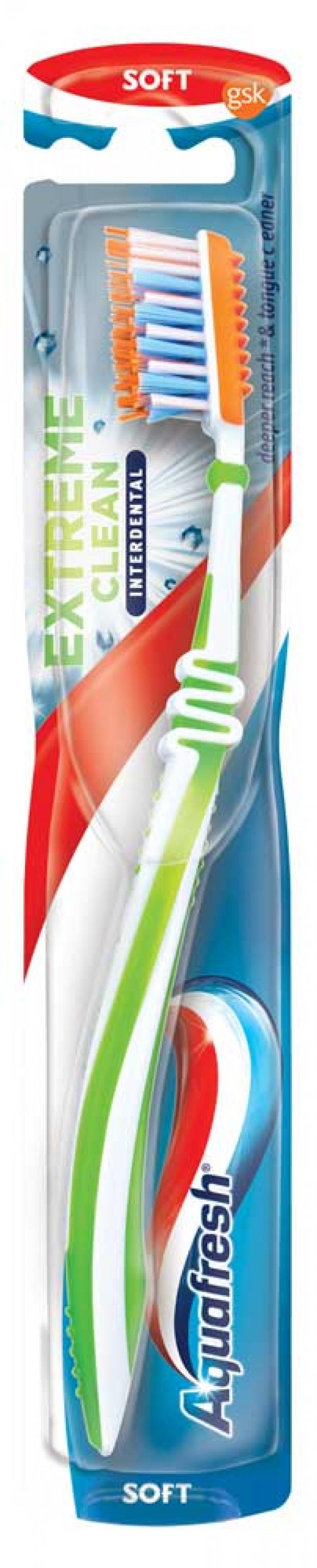 

Зубная щетка Aquafresh Extreme Clean мягкая, 1 шт