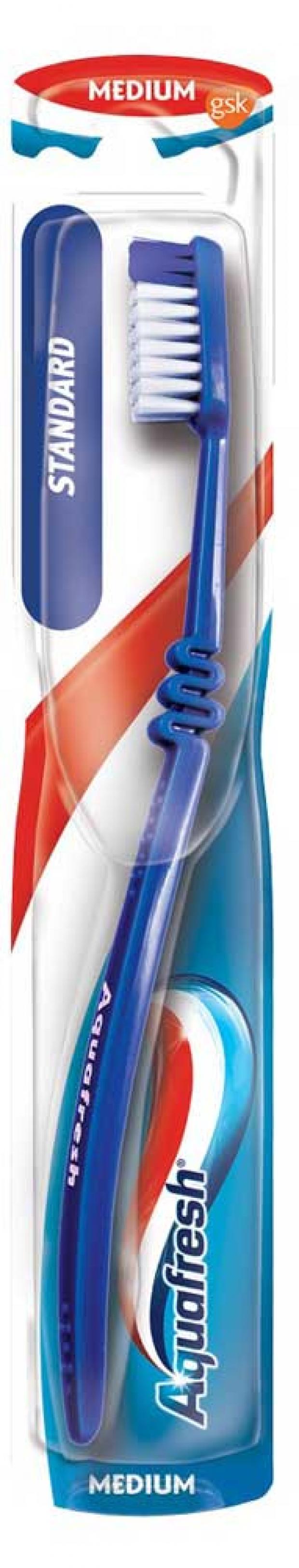 

Зубная щетка Aquafresh Стандарт средняя жесткость, 1 шт
