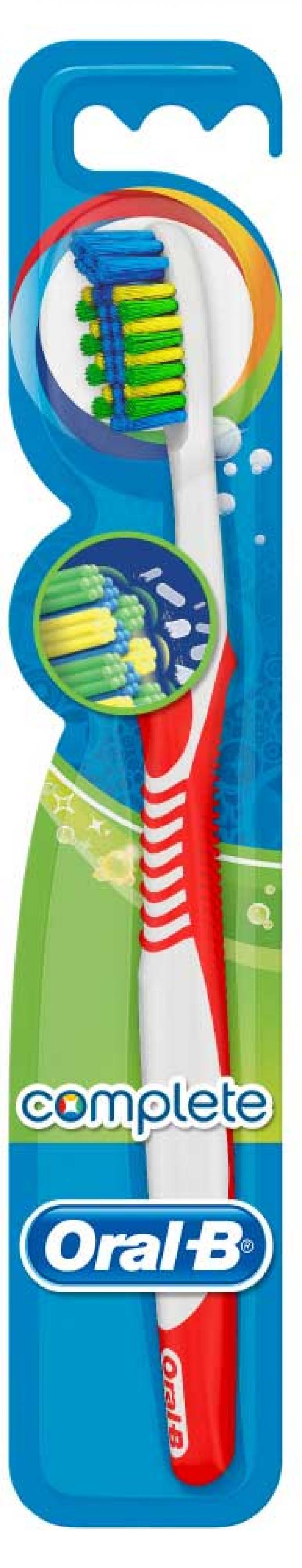 

Зубная щетка Oral-B Комплекс Антибактериальная средняя жескость, 1 шт