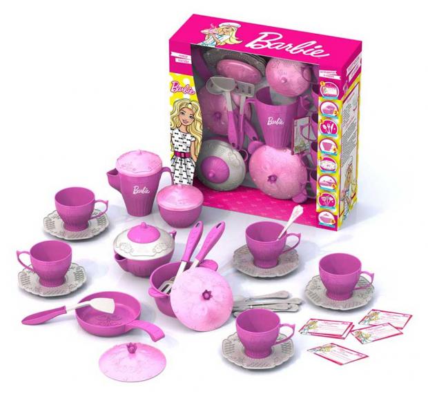 

Чайный и кухонный сервиз Barbie 38 предметов