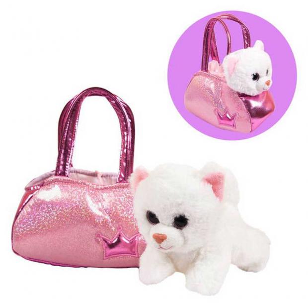 

Мягкая игрушка Abtoys Животные в сумочках Котенок, 16 см