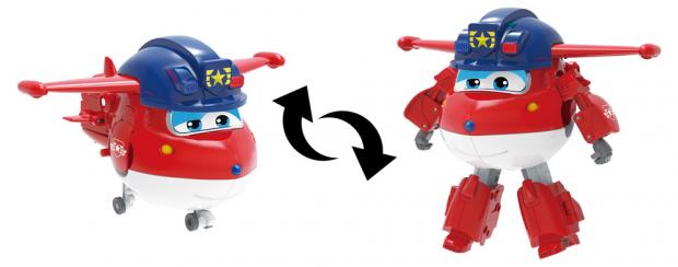 

Трансформер Super Wings команда Полиции, 13 см