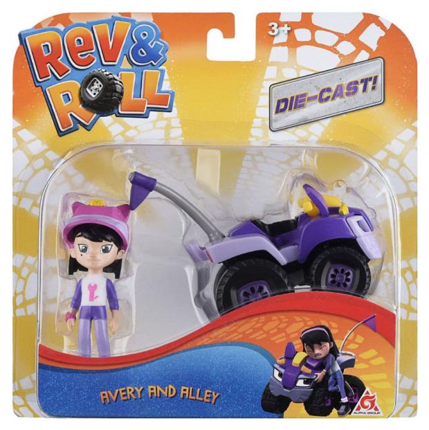 

Машинка с фигуркой Rev&Roll