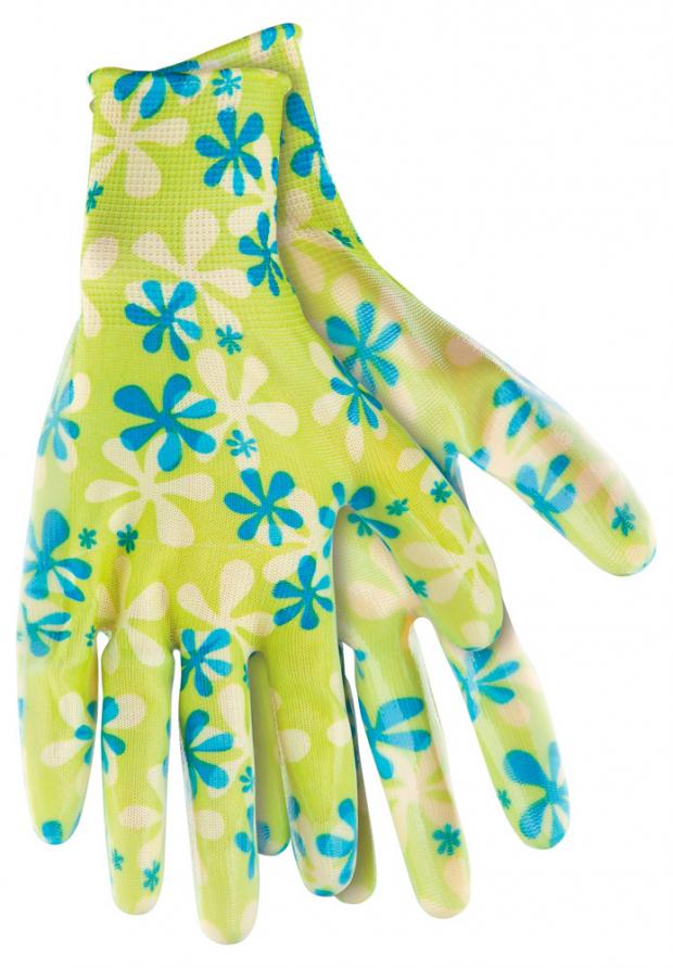 Перчатки садовые Palisad из полиэстера с нитрильным обливом зеленые M 67₽