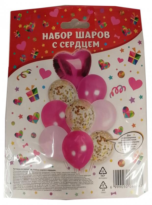 

Букет шаров с сердцем