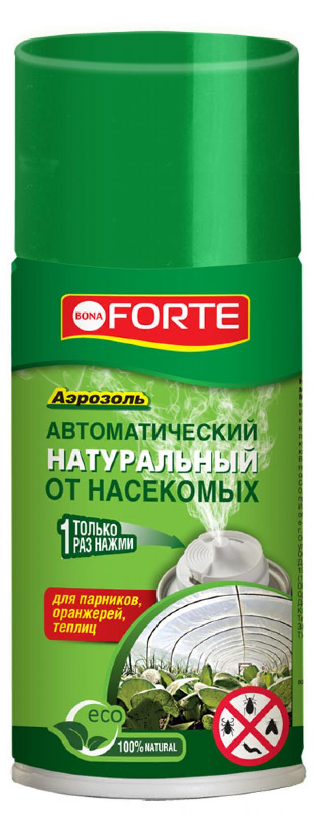 

Аэрозоль от насекомых-вредителей Bona Forte натуральный автоматический, 150 мл
