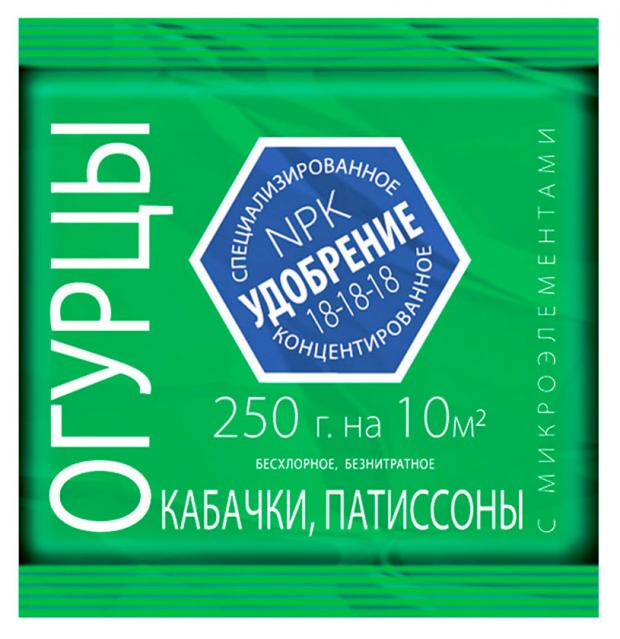 

Удобрение для огурцов и кабачков «Летто» минеральное с микроэлементами, 250 г
