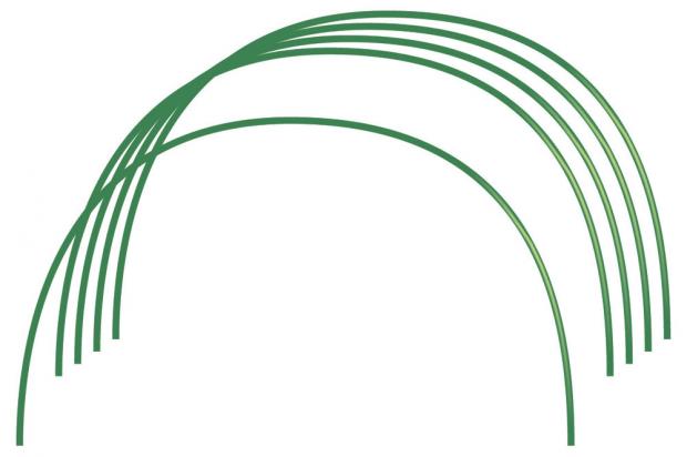 Дуги парниковые RUSSIA в ПВХ 5 мм 85х90 м 6 шт 306₽