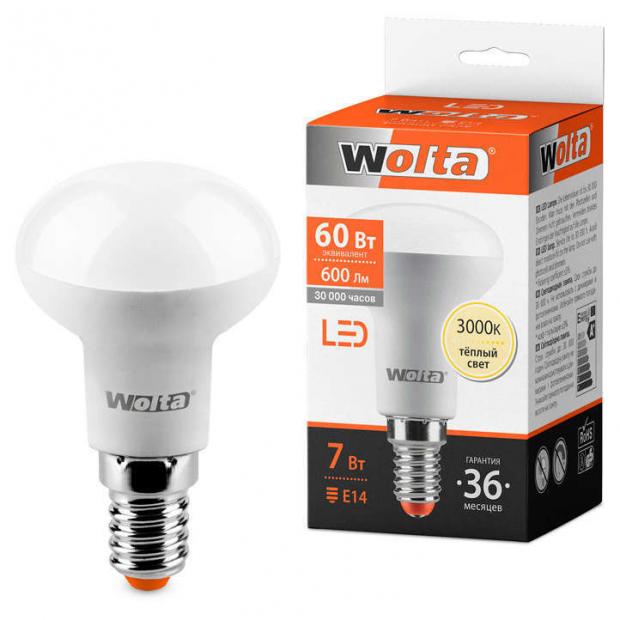

Лампа светодиодная WOLTA LED 7-60W R50 E14 теплый свет
