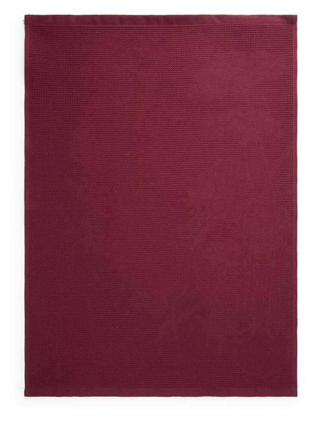 

Полотенце Cleanelly Укроп вафельное бордовое, 50х70 см