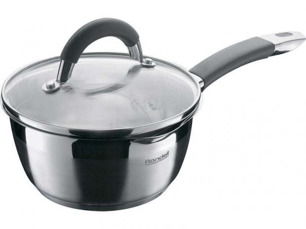 Ковш с крышкой Rondell Flamme для индукционных плит 13 л 2147₽