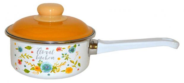 

Ковш с крышкой Appetite Floral Kitchen для индукционных плит, 1 л