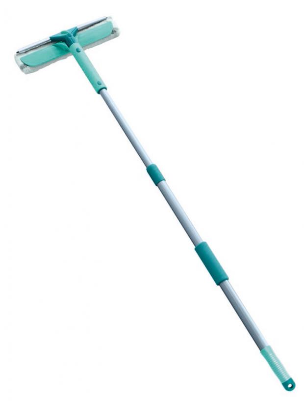 

Щетка для мытья окон Leifheit Basic Wet & Dry с губкой и телескопической ручкой, 75-135 см