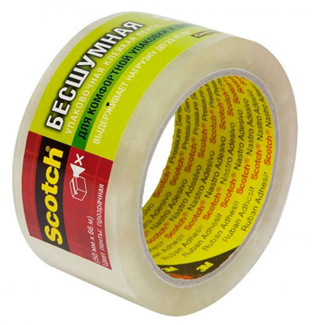 Лента клейкая Scotch Бесшумная 50 мм x 60 м 262₽