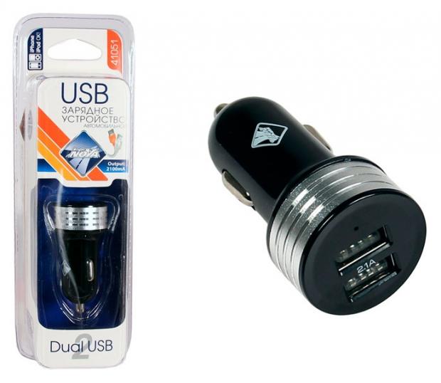 Устройство зарядное Nova Bright USB 2100 мА 1224В 236₽