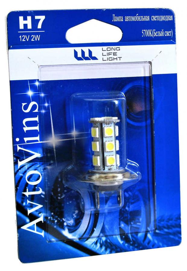 

Лампа диодная Н7 DC12V-2W 18 PCS